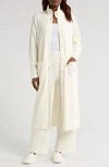 Nordstrom So Soft Long Lounge Cardigan In Ivory Egret