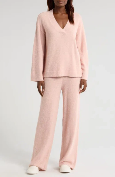 Nordstrom So Soft Sweater & Lounge Pants Set In Pink Smoke