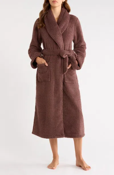 Nordstrom Soft Plush Robe In Brown