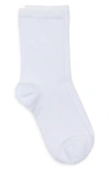Nordstrom Solid Flat Knit Dress Socks In Gray
