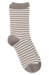 Nordstrom Solid Flat Knit Dress Socks In Gray