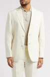 Nordstrom Solid Linen Sport Coat In Ivory Vanilla