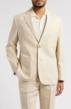 Nordstrom Patch Pocket Linen Sport Coat In Tan Desert