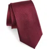 Nordstrom Solid Silk Tie In Burgundy