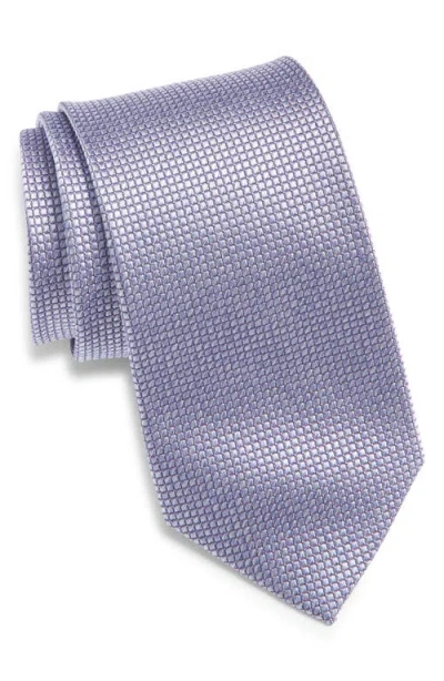 Nordstrom Solid Silk Tie In Purple
