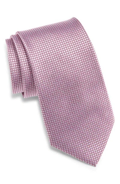 Nordstrom Solid Silk Tie In Purple