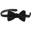 Nordstrom Solid Silk Velvet Bow Tie In Black