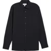Nordstrom Solid Stretch Button-up Shirt In Black
