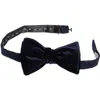 Nordstrom Solid Velvet Bow Tie In Navy