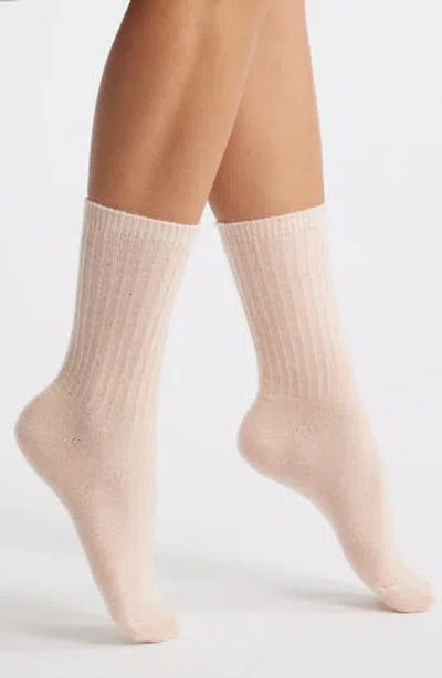 Nordstrom Sparkle Crew Socks In Pink