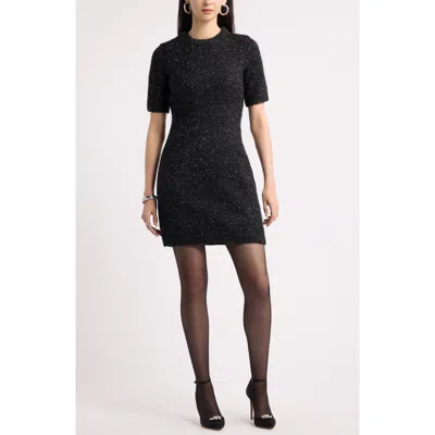 Nordstrom Sparkle Minidress In Black
