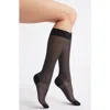 Nordstrom Sparkle Sheer Rib Knee Socks