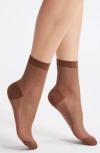 Nordstrom Sparkle Sheer Rib Quarter Socks