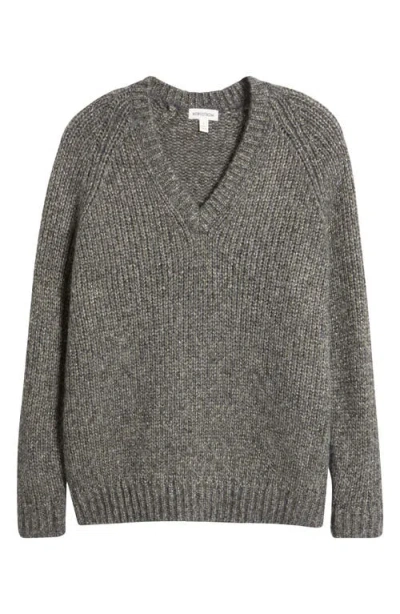 Nordstrom Sparkle V-neck Sweater In Gray