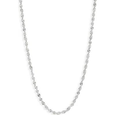Nordstrom Spiral Chain Necklace In White