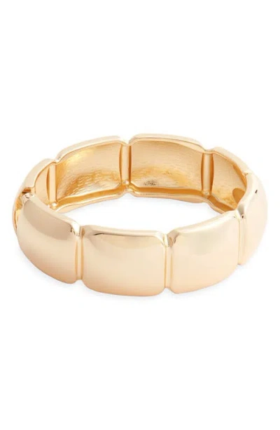 Nordstrom Square Hinged Bangle Bracelet In Gold