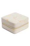 Nordstrom Square Zip Jewelry Box In Grey- Gold Celestial