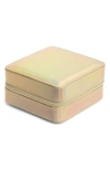 Nordstrom Square Zip Jewelry Box In Holographic Gold