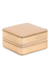 Nordstrom Square Zip Jewelry Box In Rose Gold