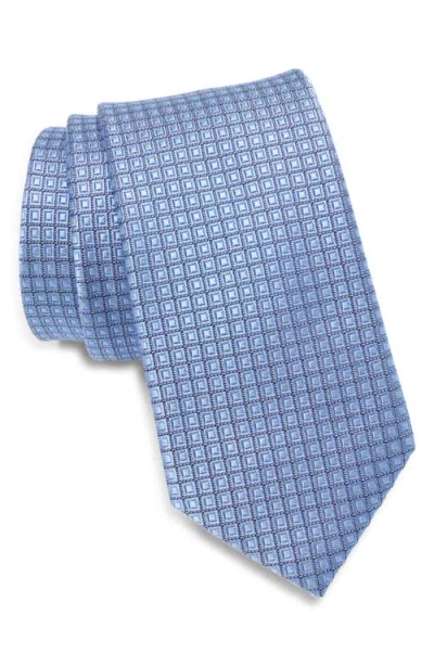 Nordstrom Stailey Neat Stretch Silkjacquard Tie In Blue