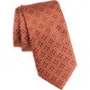 Nordstrom Stanton Neat Silk Tie In Orange