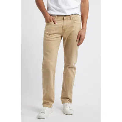 Nordstrom Straight Leg Stretch Cotton Jeans In Tan Gmt Dyed