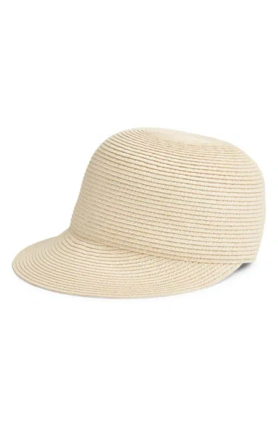 Nordstrom Straw Baseball Cap In Beige Light