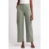 Nordstrom Stretch Cotton Cargo Pants In Green Duck