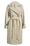Nordstrom Stretch Cotton Trench Coat In Green
