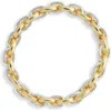 Nordstrom Stretch Link Bracelet In Goldhodium