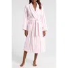Nordstrom Stripe Hydrocotton Terry Robe In Pink