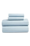 Nordstrom Stripe Organic Cotton Sateen Sheet Set In Blue Skyride Stripe