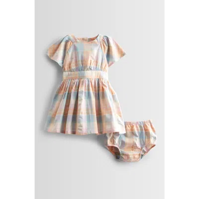 Nordstrom Babies'  Stripe Seersucker Cotton Dress & Bloomers In Multi