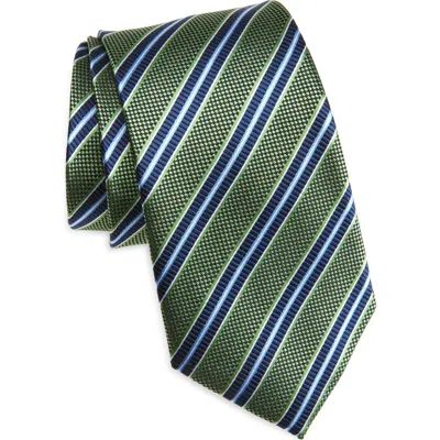 Nordstrom Stripe Silk Tie In Green