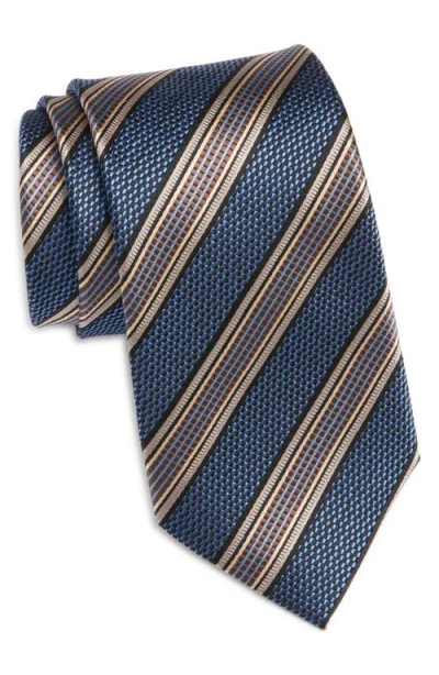 Nordstrom Stripe Silk Tie In Black