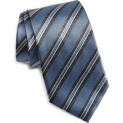 Nordstrom Stripe Silk Tie In Blue