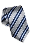 Nordstrom Stripe Silk Tie In Blue