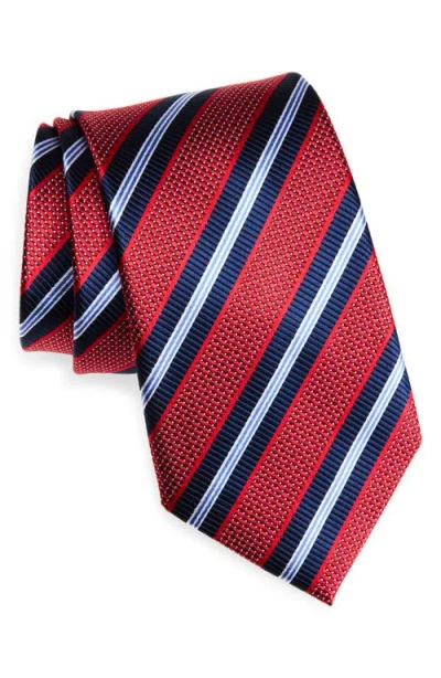 Nordstrom Stripe Silk Tie In Blue