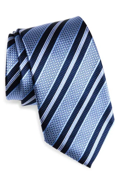 Nordstrom Stripe Silk Tie In Brown