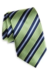 Nordstrom Stripe Silk Tie In Brown