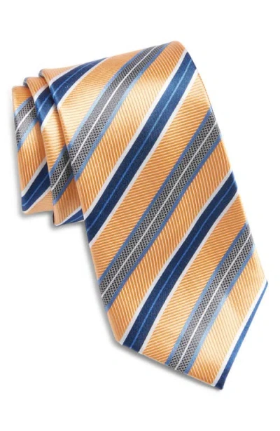 Nordstrom Stripe Silk Tie In Yellow