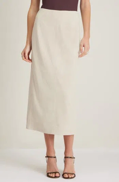 Nordstrom Suede Midi Skirt In Brown