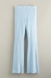 Nordstrom Kids'  Sweater Knit Flare Pants In Blue