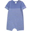 Nordstrom Sweater Romper In Blue Denim Loop Stripe