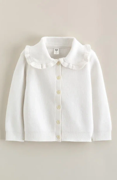 Nordstrom Babies'  Sweet Collar Cardigan In White