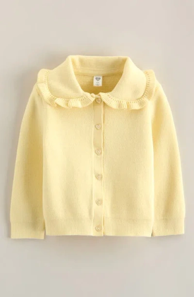 Nordstrom Babies'  Sweet Collar Cardigan In Yellow