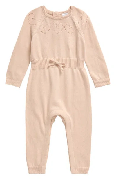 Nordstrom Babies'  Sweet Cotton Sweater Romper In Pink Morganite