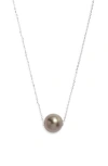 Nordstrom Tahitian Pearl Necklace In Metallic