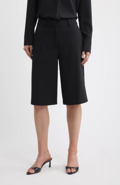 Nordstrom Tailored Bermuda Shorts In Black