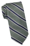 Nordstrom Talman Stripe Silk Tie In Green
